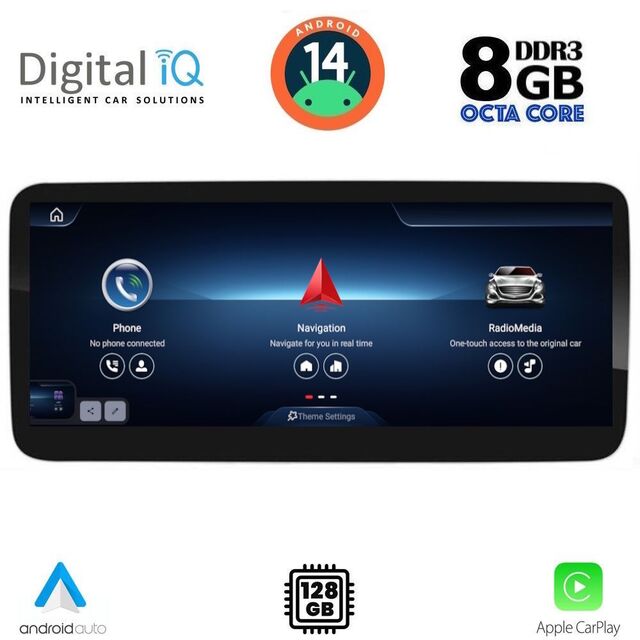 DIGITAL IQ TPK 17986_CPA (12.3inc) (NTG 5) MULTIMEDIA SYSTEM for MERCEDES C – CLC (W205) – GLC (X253) mod. 2014-2021 - V mod. 2014-2022