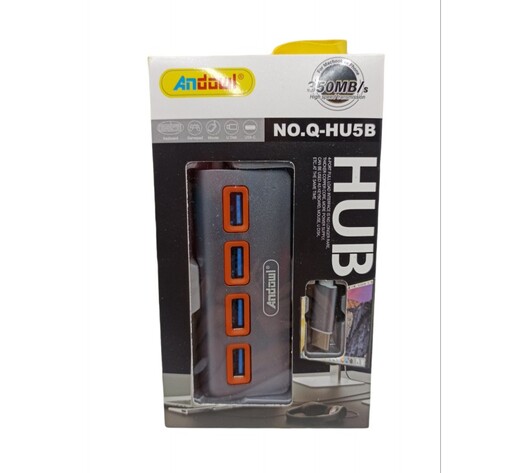 TYPE-C ΣΕ USB HUB 4 ΘΥΡΩΝ ANDOWL Q-HU5B