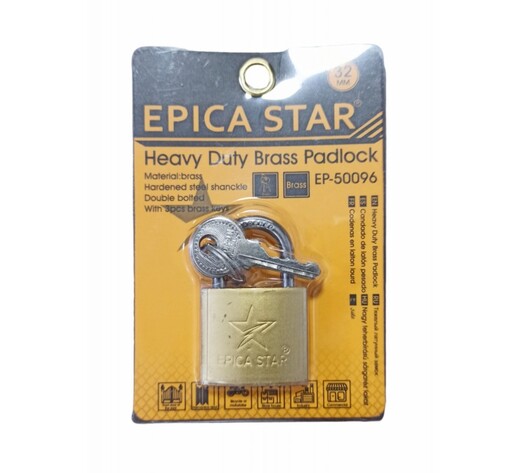 ΛΟΥΚΕΤΑΚΙ 32mm ΜΕ 3 ΚΛΕΙΔΑΚΙΑ EPICA STAR EP-50096