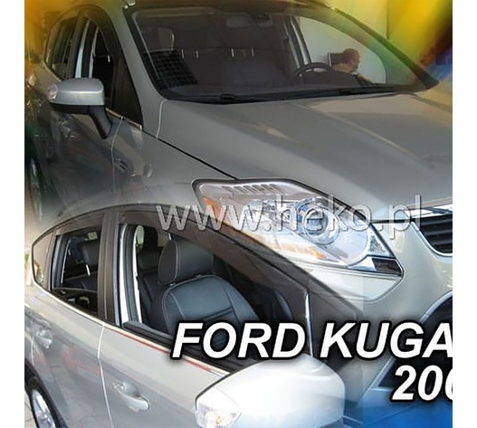ΑΝΕΜΟΘΡΑΥΣΤΕΣ ΓΙΑ FORD KUGA 5D 2008-2013 ΖΕΥΓΑΡΙ ΑΠΟ ΕΥΚΑΜΠΤΟ ΦΙΜΕ ΠΛΑΣΤΙΚΟ HEKO - 2 ΤΕΜ.