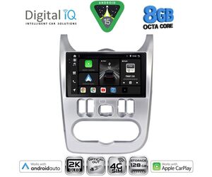 DIGITAL IQ BXK 20101SL_CPAA (9inc) MULTIMEDIA TABLET for DACIA DUSTER – LOGAN – SANDERO mod. 2006-2012 (SILVER)