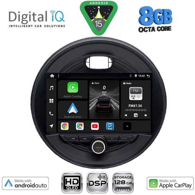 DIGITAL IQ BXF 18066_CPAA (9inc) MULTIMEDIA TABLET for MINI COOPER (F55-56-F57) mod. 2015-2024 - CLUBMAN (F54) mod. 2015-2024 - ROADSTER (F59) mod. 2014-2024 - COUNTRYMAN (F60) mod. 2016-2024
