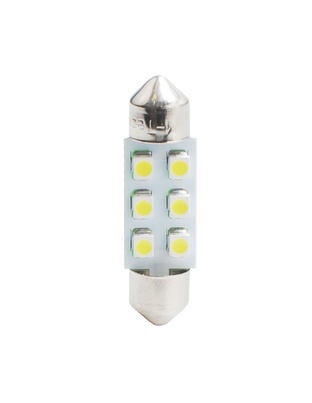 ΛΑΜΠΑΚΙΑ ΠΛΑΦΟΝΙΕΡΑΣ C5W/C10W 12V 0,48W SV8,5 36mm LED 6xSMD3528 ΚΙΤΡΙΝΟ BLISTER 2ΤΕΜ. M-TECH
