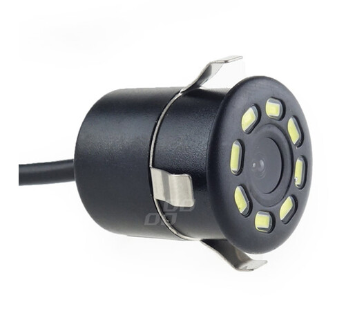 Amio – Κάμερα Οπισθοπορείας HD-308 LED Night Vision 12V 720p Φ18-22mm για Διακριτική Εγκατάσταση & Ασφαλές Παρκάρισμα – 1 Τεμ. (01595/AM)