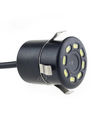 Amio – Κάμερα Οπισθοπορείας HD-308 LED Night Vision 12V 720p Φ18-22mm για Διακριτική Εγκατάσταση & Ασφαλές Παρκάρισμα – 1 Τεμ. (01595/AM)