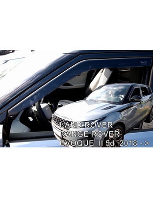 ΑΝΕΜΟΘΡΑΥΣΤΕΣ ΓΙΑ LAND ROVER RANGE ROVER EVOQUE 5D 2018+ ΖΕΥΓΑΡΙ ΑΠΟ ΕΥΚΑΜΠΤΟ ΦΙΜΕ ΠΛΑΣΤΙΚΟ HEKO - 2 ΤΕΜ.