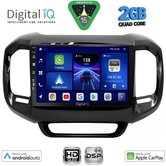 DIGITAL IQ BXC 3127_CPAA (9inc) MULTIMEDIA TABLET for FIAT TORO mod. 2017-2026