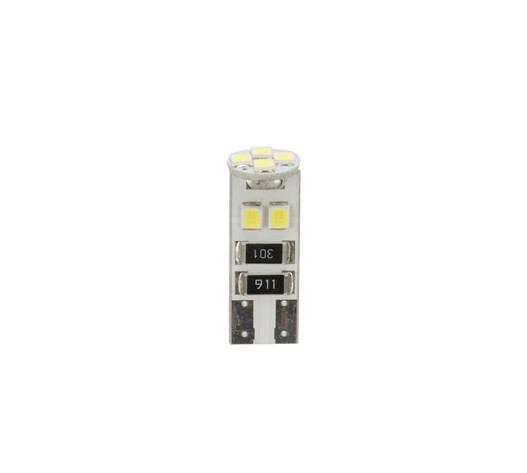 T10 W5W 24V W2,1x9,5d 10x28mm 55lm 8SMDx3chips LED ΛΕΥΚΟ ( CAN-BUS / ΔΙΠΛΗΣ ΠΟΛΙΚΟΤΗΤΑΣ) 20ΤΕΜ.