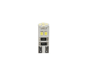 T10 W5W 24V W2,1x9,5d 10x28mm 55lm 8SMDx3chips LED ΛΕΥΚΟ ( CAN-BUS / ΔΙΠΛΗΣ ΠΟΛΙΚΟΤΗΤΑΣ) 20ΤΕΜ.
