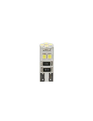 T10 W5W 24V W2,1x9,5d 10x28mm 55lm 8SMDx3chips LED ΛΕΥΚΟ ( CAN-BUS / ΔΙΠΛΗΣ ΠΟΛΙΚΟΤΗΤΑΣ) 20ΤΕΜ.