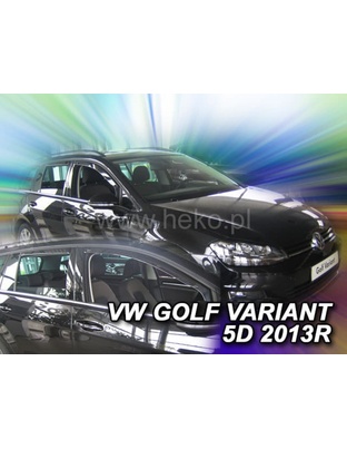 ΑΝΕΜΟΘΡΑΥΣΤΕΣ ΓΙΑ VW GOLF 7 VARIANT 5D 2013R->(+OT) ΣΕΤ ΑΥΤΟΚΙΝΗΤΟΥ ΑΠΟ ΕΥΚΑΜΠΤΟ ΦΙΜΕ ΠΛΑΣΤΙΚΟ HEKO - 4 ΤΕΜ.