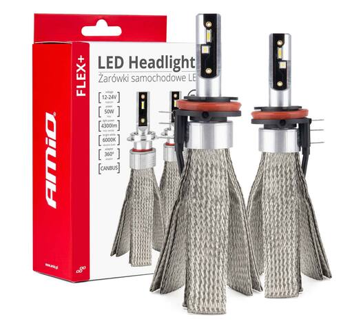 Amio - ΛΑΜΠΕΣ LED H15 4300lm 12-24V - 50W - 6000K - 2 Τεμ. (03666/AM)