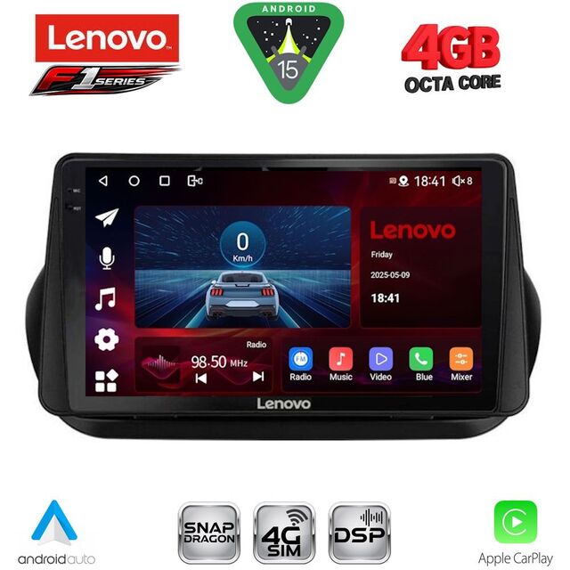 LENOVO SSQ 9142_CPA (9inc) MULTIMEDIA TABLET for CITROEN – FIAT – PEUGEOT mod. 2008-2018