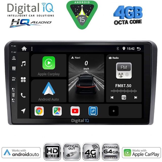 DIGITAL IQ BXK 19324_CPAA (CLIMA+A/C) (9inc) MULTIMEDIA TABLET for KIA SPORTAGE mod. 2004-2010