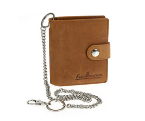 ΠΟΡΤΟΦΟΛΙ ΔΕΡΜΑΤΙΝΟ ΓΙΑ ΚΑΡΤΕΣ & ΧΡΗΜΑΤΑ BIKER WALLET ME 45cm ΑΛΥΣΙΔΑ RFID ΠΡΟΣΤΑΣΙΑ ΣΕ ΚΑΦΕ ΧΡΩΜΑ LAMPA - 1 Τεμ.