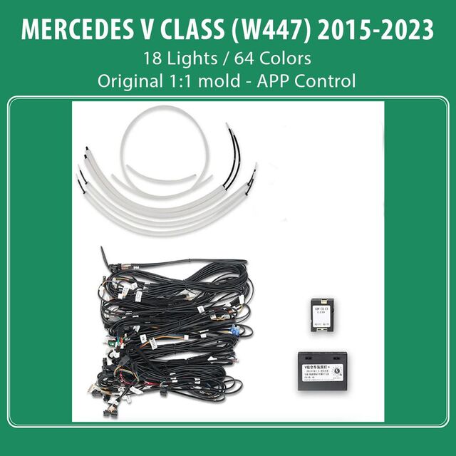 DIQ AMBIENT 8173 DIQ - BENZ V (W447) (Digital iQ Ambient Light for Mercedes V-Class (W447) mod. 2015-2024 with 18 Lights)