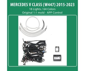 DIQ AMBIENT 8173 DIQ - BENZ V (W447) (Digital iQ Ambient Light for Mercedes V-Class (W447) mod. 2015-2024 with 18 Lights)