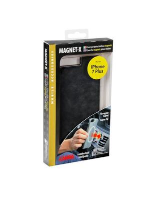 APPLE iPHONE 7 PLUS MAGNET-X ΜΑΓΝΗΤΙΚΗ ΔΕΡΜΑΤΙΝΗ ΘΗΚΗ ΑΝΘΡΑΚΙ