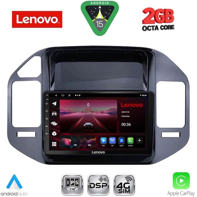LENOVO LVF 5444BL_CPA (9inc) MULTIMEDIA TABLET for MITSUBISHI PAJERO mod. 1999-2006
