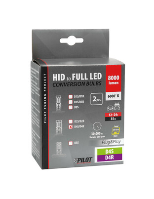 D4S/D4R 12/24V 35W 6.000K 8000lm LED SEOUL CSP-3570chips CAN BUS PLUG & PLAY LAMPA - 2ΤΕΜ.