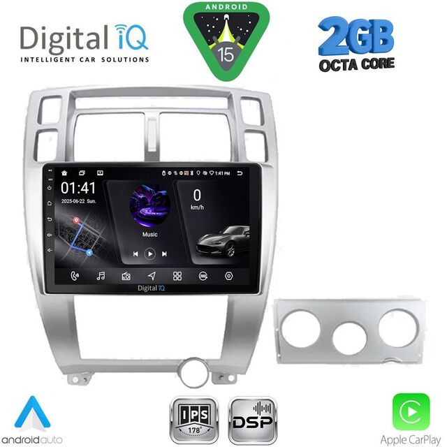 DIGITAL IQ RSF 4241SL_CPA (10inc) MULTIMEDIA TABLET for HYUNDAI TUCSON mod. 2004-2010 (SILVER)