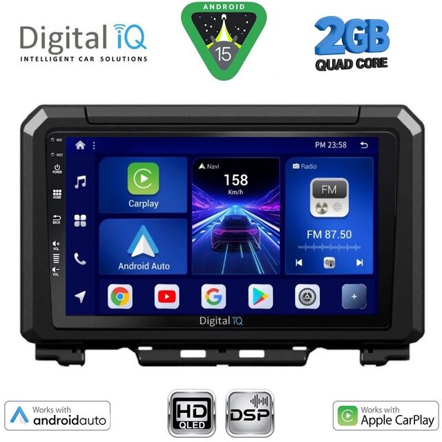 DIGITAL IQ BXC 3679_CPAA (9inc) MULTIMEDIA TABLET for SUZUKI JIMNY mod. 2017-2026