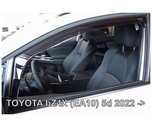 ΑΝΕΜΟΘΡΑΥΣΤΕΣ ΓΙΑ TOYOTA BZ4X (EA10) 5D 2022+ - ΖΕΥΓΑΡΙ ΑΥΤΟΚΙΝΗΤΟΥ ΑΠΟ ΕΥΚΑΜΠΤΟ ΦΙΜΕ ΠΛΑΣΤΙΚΟ HEKO -  2 ΤΕΜ.