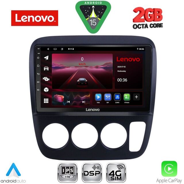 LENOVO LVF 5196_CPA A/C (9inc) MULTIMEDIA TABLET for HONDA CRV mod. 1996-2006