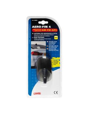 ΚΕΡΑΙΑ ΚΑΡΧΑΡΙΑΣ AERO-FIN 4 12V ΜΑΥΡΗ AM/FM/GPS ΜΕ ΕΝΙΣΧΥΤΗ ΣΗΜΑΤΟΣ 55x85x64mm