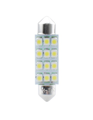 ΛΑΜΠΑΚΙΑ ΠΛΑΦΟΝΙΕΡΑΣ C5W/C10W 12V SV8.5 41mm 1,5W 12xSMD2835 LED OSRAM ΜΠΛΕ  BLISTER 2ΤΕΜ. M-TECH