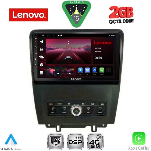LENOVO LVF 5165_CPA (10inc) MULTIMEDIA TABLET for FORD MUSTANG mod. 2010-2015