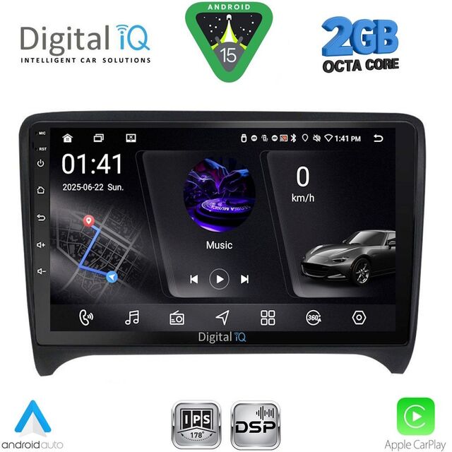 DIGITAL IQ RSF 4009_CPA (9inc) MULTIMEDIA TABLET for AUDI TT  mod. 2007-2015