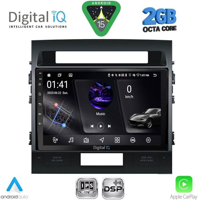 DIGITAL IQ RSF 4724_CPA (10inc) MULTIMEDIA TABLET for TOYOTA LAND CRUISER mod. 2008-2015