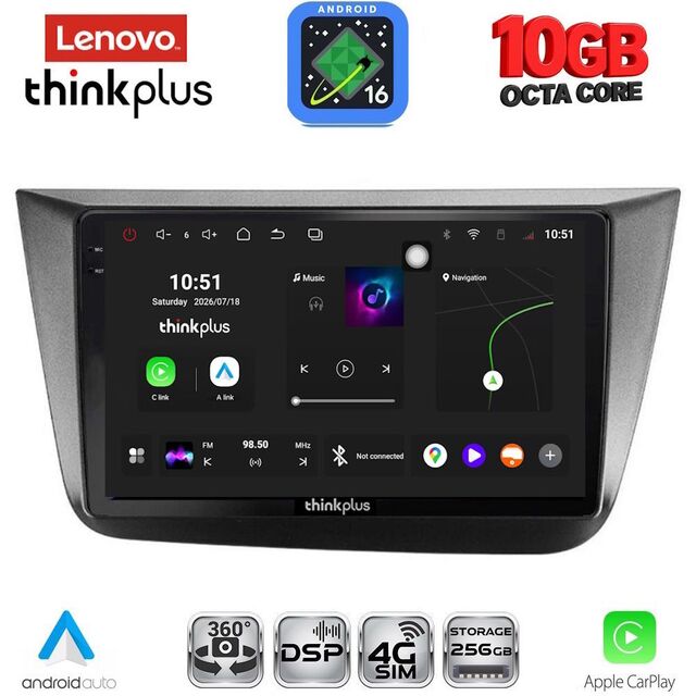 LENOVO LTM 11570_CPA (9inc) MULTIMEDIA TABLET for SEAT ALTEA mod. 2004-2015