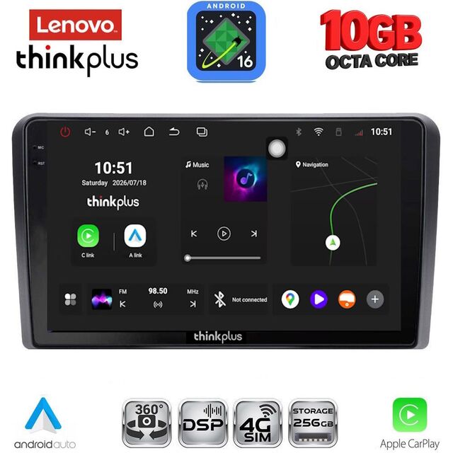 LENOVO LTM 11174L_CPA (10inc) MULTIMEDIA TABLET for FORD TRANSIT CONNECT mod. 2018-2025 Low Version