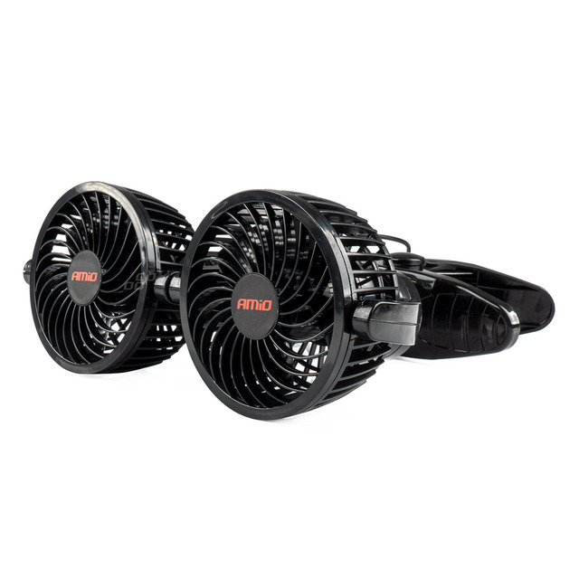 Amio - ΑΝΕΜΙΣΤΗΡΑΣ ΔΙΠΛΟΣ 12V 2χ4''(10,8cm) ΜΕ ΦΙΣ ΑΝΑΠΤΗΡΑ/2 ΤΑΧΥΤΗΤΩΝ/ ΜΕ ΜΑΝΤΑΛΑΚΙ PRO SERIES - 1 TEM. (03012/AM)
