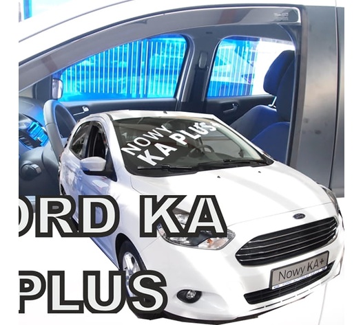 ΑΝΕΜΟΘΡΑΥΣΤΕΣ ΓΙΑ FORD KA PLUS 3 5D 2014+ ΖΕΥΓΑΡΙ ΑΠΟ ΕΥΚΑΜΠΤΟ ΦΙΜΕ ΠΛΑΣΤΙΚΟ HEKO - 2 ΤΕΜ.