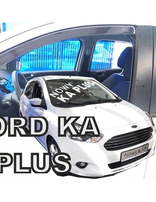 ΑΝΕΜΟΘΡΑΥΣΤΕΣ ΓΙΑ FORD KA PLUS 3 5D 2014+ ΖΕΥΓΑΡΙ ΑΠΟ ΕΥΚΑΜΠΤΟ ΦΙΜΕ ΠΛΑΣΤΙΚΟ HEKO - 2 ΤΕΜ.