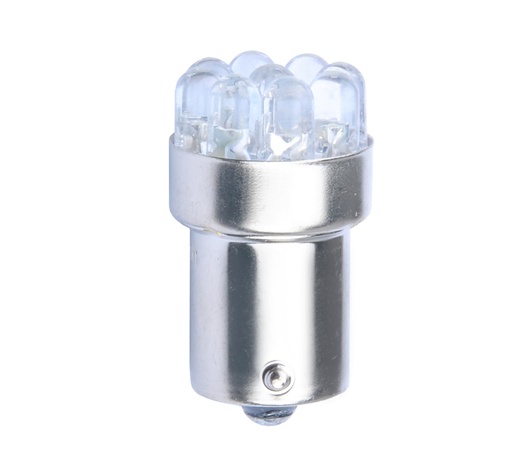 R5W/R10W 12V BA15s LED 9xSMD3014 ΚΟΚΚΙΝΟ (ΜΟΝΟΠΟΛΙΚΟ) BLISTER 2ΤΕΜ. M-TECH