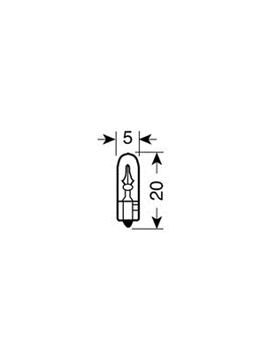 ΛΑΜΠΑ ΨΕΙΡΑ ΑΚΑΛΥΚΗ 12V/1.2W Τ5