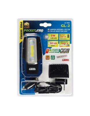 ΦΑΚΟΣ GL-2 12/24/230V/USB COB LED 150lm 2W 7.000K PRO-SERIES ΑΔΙΑΒΡΟΧΟΣ ΜΕ ΜΑΓΝΗΤΙΚΗ ΒΑΣΗ+ΓΑΝΤΖΟΣ