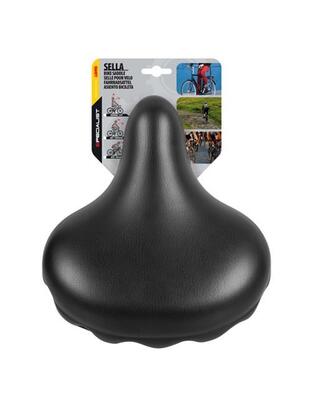 Σέλα ποδηλάτου με διπλά ελατήρια (280x245mm/1220gr) μαύρη Relax City S-7 Selle/Saddles Specialist