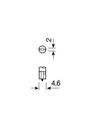 ΛΑΜΠΑ ΨΕΙΡΑ ΑΚΑΛΥΚΗ 12V/1.2W Τ5 W2x4.6d ΔΙΑΦΑΝΗ 10τεμ.