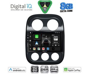 DIGITAL IQ BXF 7277_CPAA (10inc) MULTIMEDIA TABLET for JEEP COMPASS - PATRIOT mod. 2007-2016