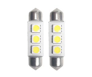 ΛΑΜΠΑΚΙ ΠΛΑΦΟΝΙΕΡΑΣ C5W 12V 39mm ROCKET 3LED ΛΕΥΚΟ 2ΤΕΜ.