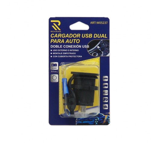 RCHANG ΔΙΠΛΗ ΥΠΟΔΟΧΗ USB ΓΙΑ ΤΟ ΑΥΤΟΚΙΝΗΤΟ W10005