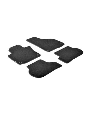 ΠΑΤΑΚΙΑ EXECUTIVE ΜΟΚΕΤΑ ΓΙΑ SKODA OCTAVIA SW 5D 2004-2013 / 2013+ / VOLKSWAGEN GOLF V / VI 2003-2014 / JETTA 2005-2011 / SCIROCCO 2008-2017 ΣΕ ΜΑΥΡΟ ΧΡΩΜΑ ME ΚΟΥΜΠΩΜΑΤΑ LAMPA - 4 ΤΕΜ.